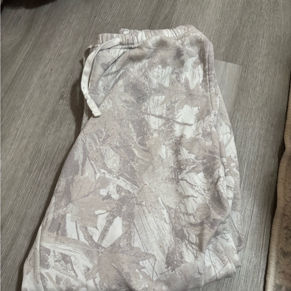 Hollister Gray and White Joggers
